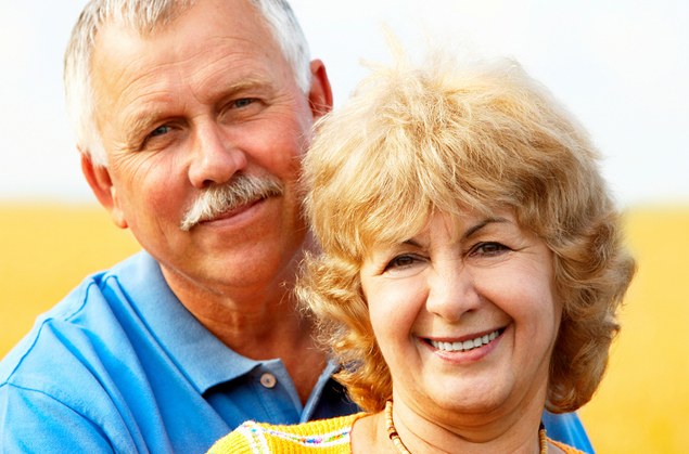 Older Couple Smiling